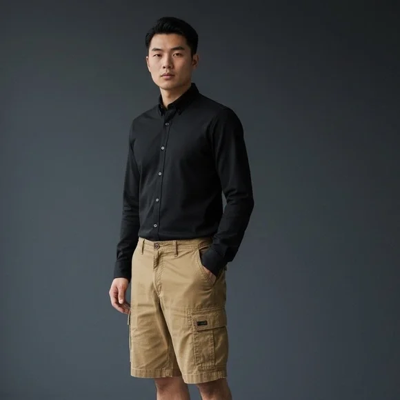 NWT GAP Men's Cargo Shorts in Tan - Picture 1 of 5